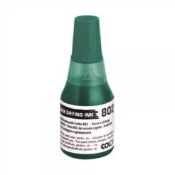 Colop 802 schnelltrocknende Stempelfarbe grün – 25 ml Spezialfarbe für glatte oder beschichtete Flächen