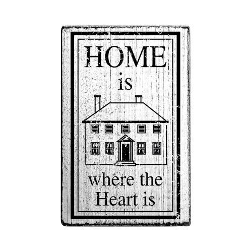 Vintage Stempel – Home is where the heart is – V01003