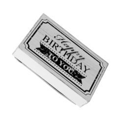 Beispiel für Stempelabdruck passend für: Vintage Stempel - Happy birthday to you - Rahmen - V01008