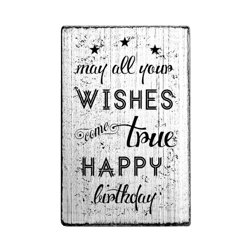 Vintage Stempel – may all your wishes come true – V01040