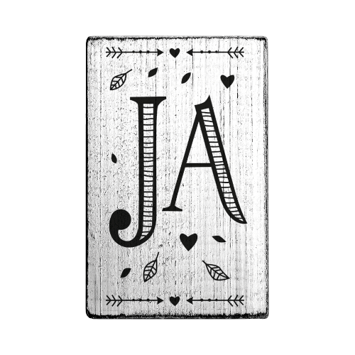 Vintage Stempel – JA – V01069