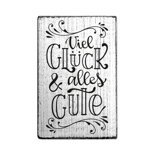 Vintage Stempel – Viel Glück & alles Gute – V01070