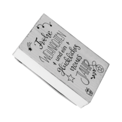 Beispiel für Stempelabdruck passend für: Vintage Stempel - Frohe Weihnachten und ein glückliches neues Jahr - V01072