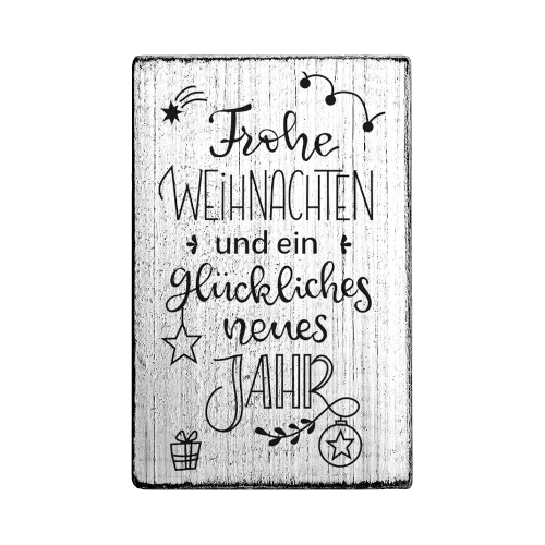 Vintage Stempel – Frohe Weihnachten und ein glückliches neues Jahr – V01072