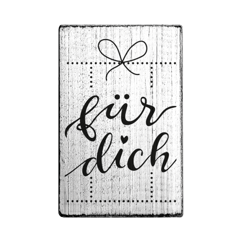 Vintage Stempel – für dich – V01074