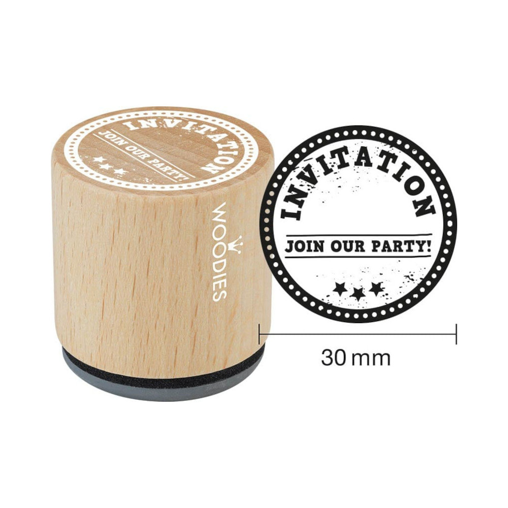 8712938073187 - Woodies Stempel - Invitation Join our party! WE2008