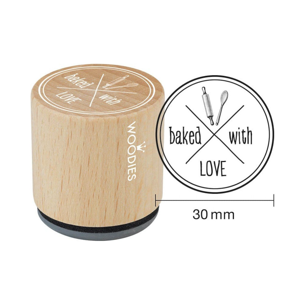 Woodies Stempel – baked with LOVE WE5008