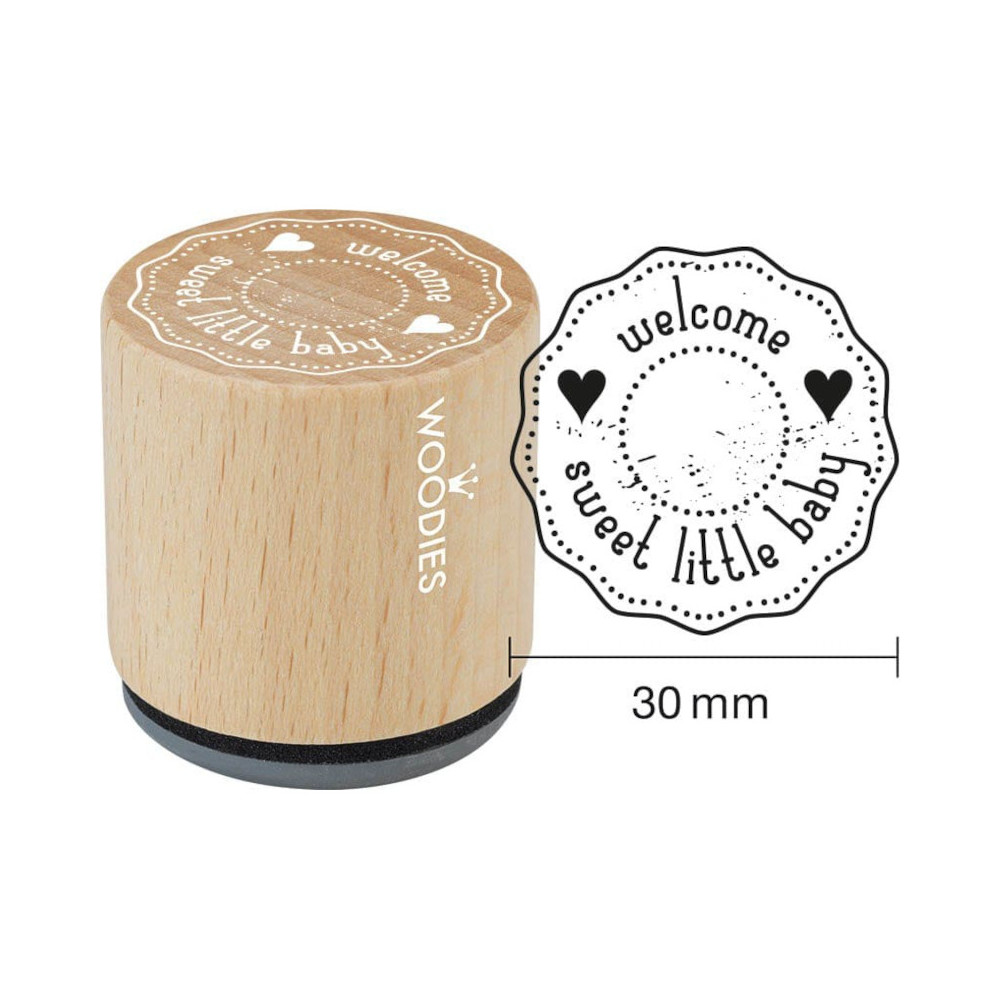 8712938073514 - Woodies Stempel - welcome sweet little baby WE6005