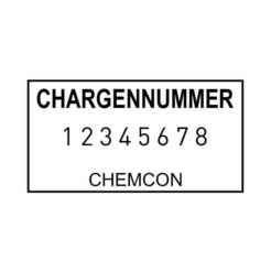 Beispiel für Stempelabdruck passend für: Colop Classic Line 2008/P Ziffernstempel