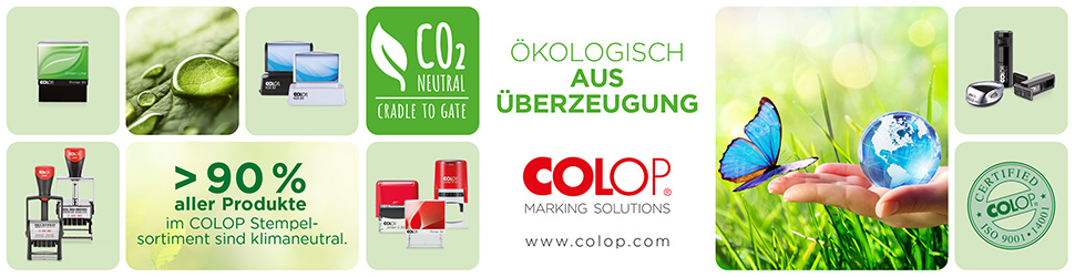 Colop Green Line – nachhaltige Stempelserie