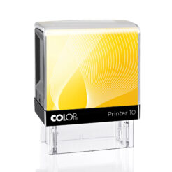 Colop Printer 10 schwarz Selbstfärbestempel mit gelbem Inlay