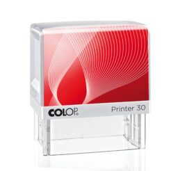 Colop Printer 30 weiß Selbstfärbestempel mit rotem Inlay