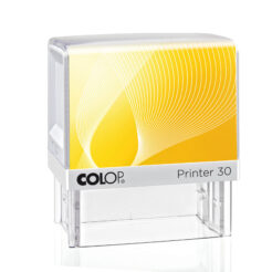 Colop Printer 30 weiß Selbstfärbestempel mit gelbem Inlay