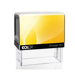 Colop Printer 50 schwarz Selbstfärbestempel mit gelbem Inlay
