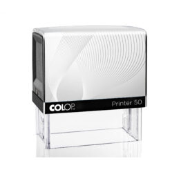 Colop Printer 50 schwarz Selbstfärbestempel mit weißem Inlay