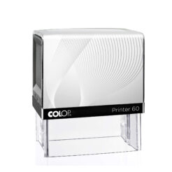 Colop Printer 60 schwarz Selbstfärbestempel mit weißem Inlay