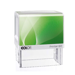 Colop Printer 60 weiß Selbstfärbestempel mit grünem Inlay