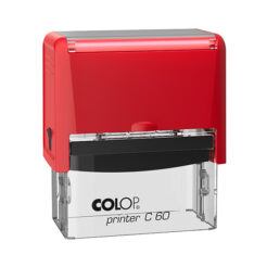 COLOP Printer C 60 rot – rechteckiger Selbstfärbestempel für umfangreiche Textfelder