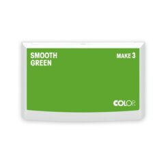 COLOP MAKE 3 Stempelkissen Smooth Green – geschlossener Deckel mit Farbkennzeichnung