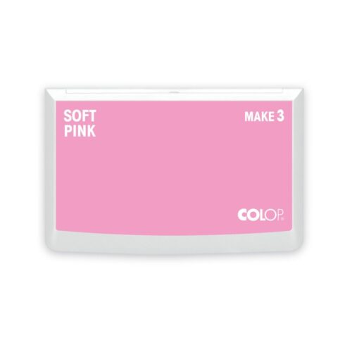 COLOP MAKE 3 Stempelkissen Soft Pink – geschlossener Deckel mit Farbkennzeichnung