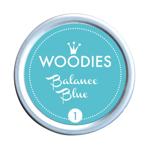 Woodies Stempelkissen Balance Blue – Frontansicht