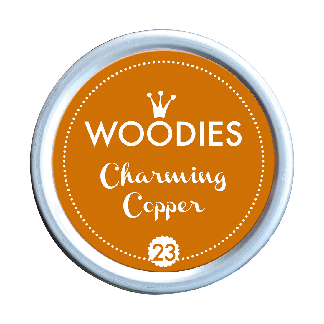 Woodies Stempelkissen Charming Copper – Frontansicht
