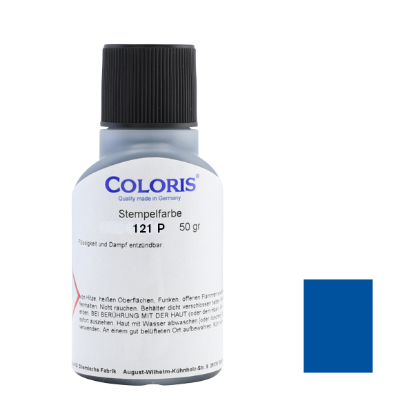 COLORIS Stempelfarbe 121 P Blau 50 ml