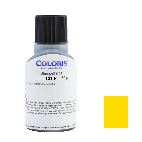 COLORIS Stempelfarbe 121 P Gelb 50 ml
