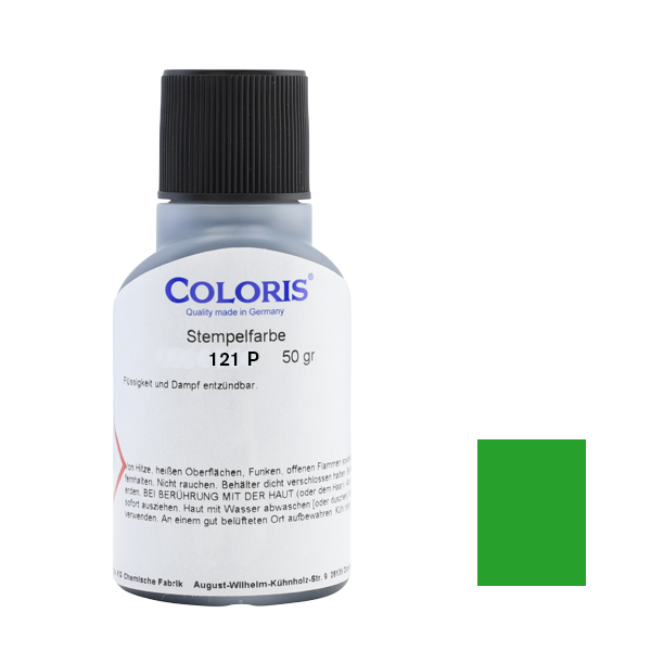 COLORIS Stempelfarbe 121 P Grün 50 ml