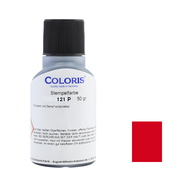COLORIS Stempelfarbe 121 P Rot 50 ml