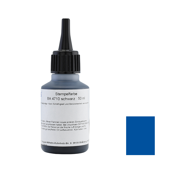 COLORIS BA 4710 Stempelfarbe Blau 50 ml