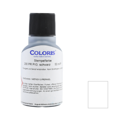 Coloris Universal-Stempelfarbe 200 PR P – Weiß, 50 ml Flasche