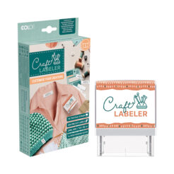 Craft LABELER Textilstempel Set Printer 20 von Colop mit Verpackung und Stempelgerät