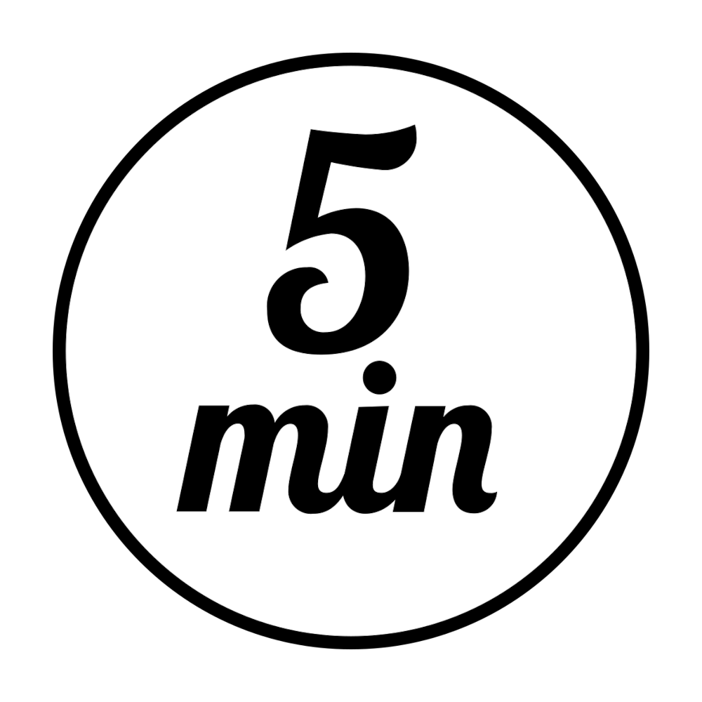 Eierstempel mit fertigem Motiv 5 Min Schwarz