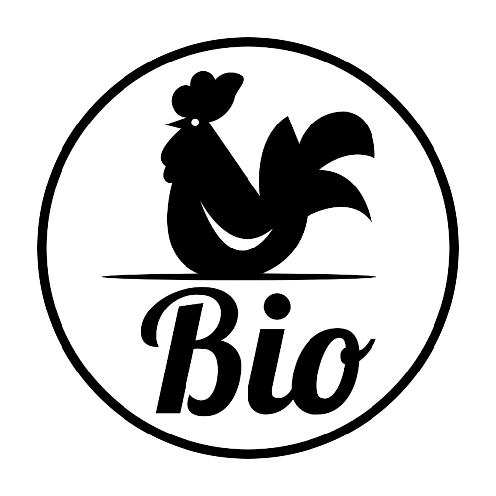Eierstempel mit fertigem Motiv Huhn + BIO Grün