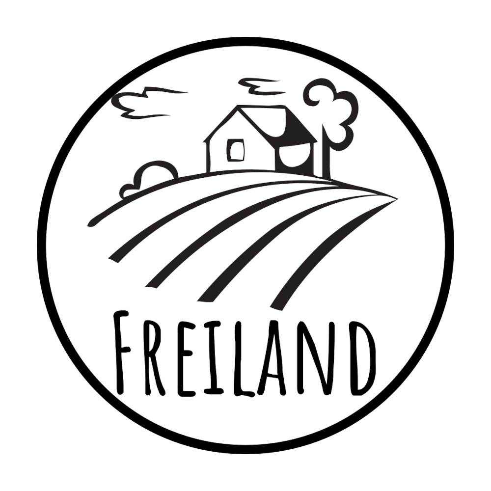Eierstempel mit fertigem Motiv Farm + Freiland Rot