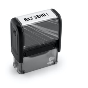 Stempel mit Text – EILT SEHR