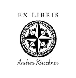 ex libris holzstempel himmelsrichtung