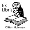 ex libris holzstempel leseeule mit buch