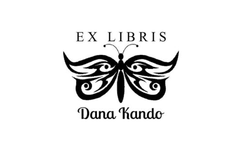 Ex Libris Holzstempel – Schmetterling (Papillon)