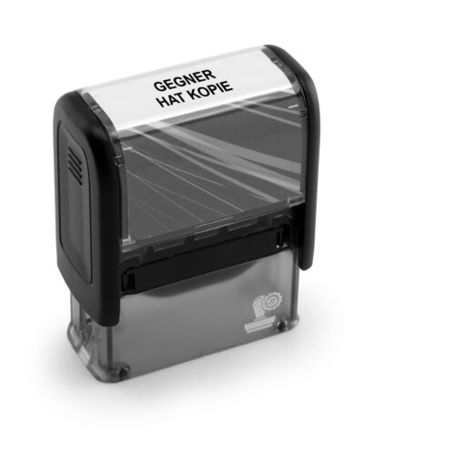 Stempel mit Text – GEGNER HAT KOPIE
