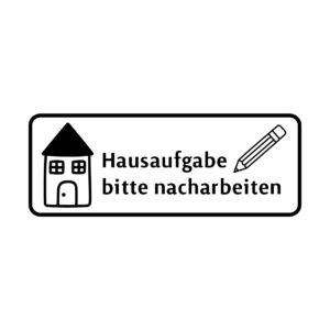 Hausaufgabe bitte nacharbeiten