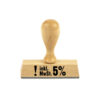 Holzstempel Lagertext – inkl. MwSt. 5 %