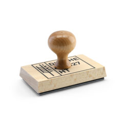 IPPC-Stempel mit HT-Kennzeichnung auf Holzgriff 100x60
