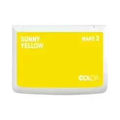 COLOP MAKE 2 Stempelkissen Sunny Yellow – geschlossener Deckel mit Farbkennzeichnung