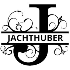 monogramm stempel j split letter imprint