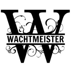 Monogrammstempel, W - Split Letter – Bild 2