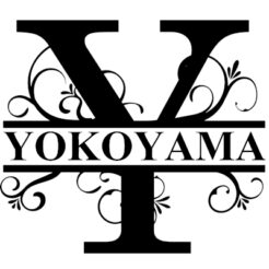 monogramm stempel y split letter imprint