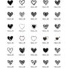 Motivstempel Herzen – Übersicht der Designs Herz 30 bis Herz 59