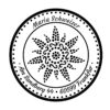 Runder Motivstempel mit stilisierter Sonne, Abdruck 40 mm